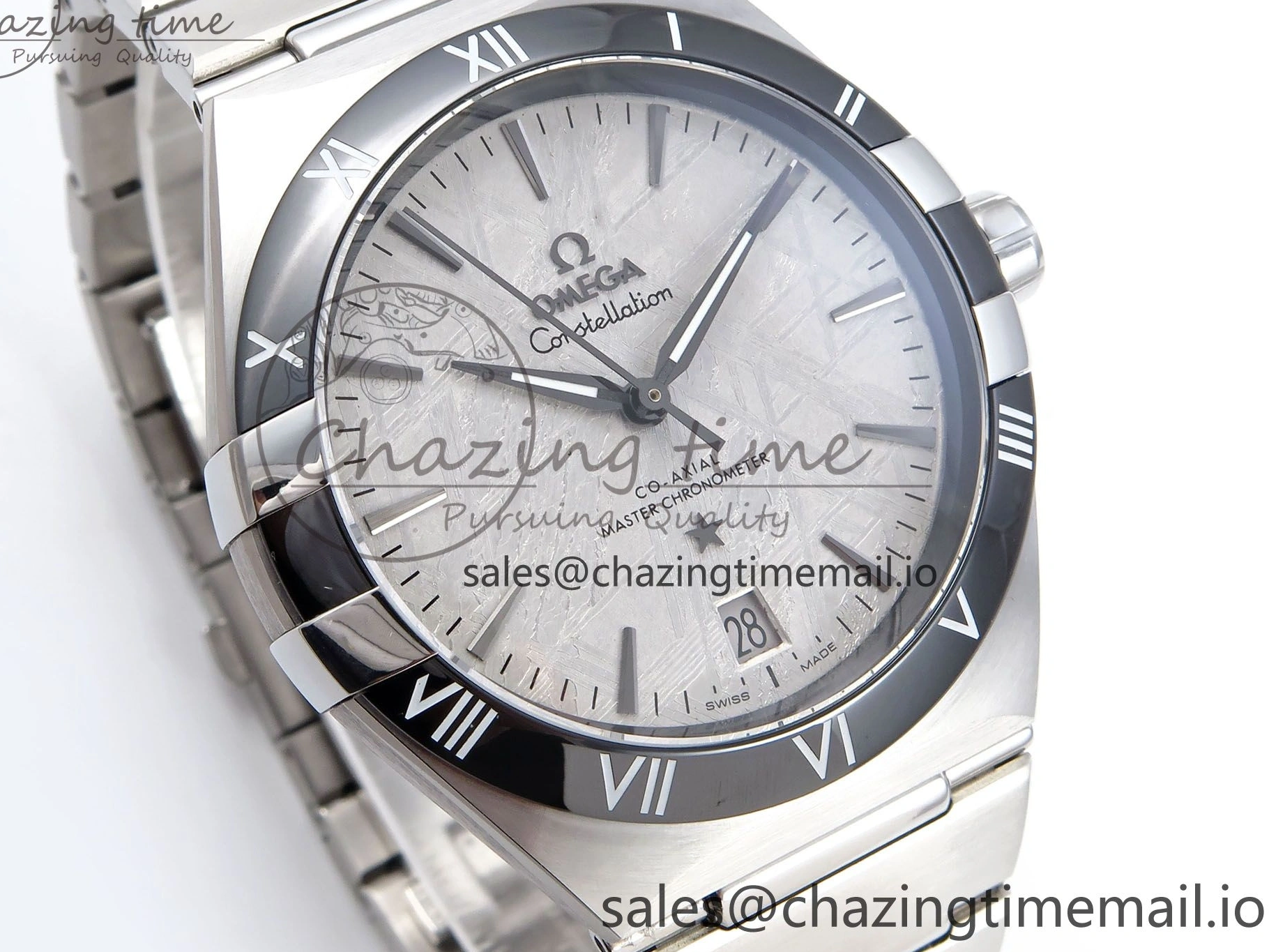 0224 Constellation 41mm SS ASWF 1:1 Best Edition Gray Dial on SS Bracelet A Breathable 7696